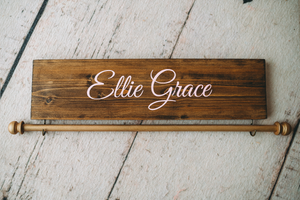 Ellie Bean's Personalized Single-Rod Headband and Bow Holder
