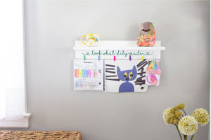 Look What I Made Children's Art Shelf, Kids Art Display