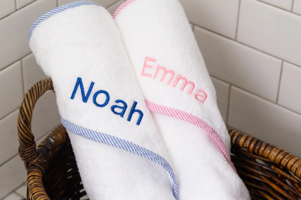 Monogrammed kids discount towels