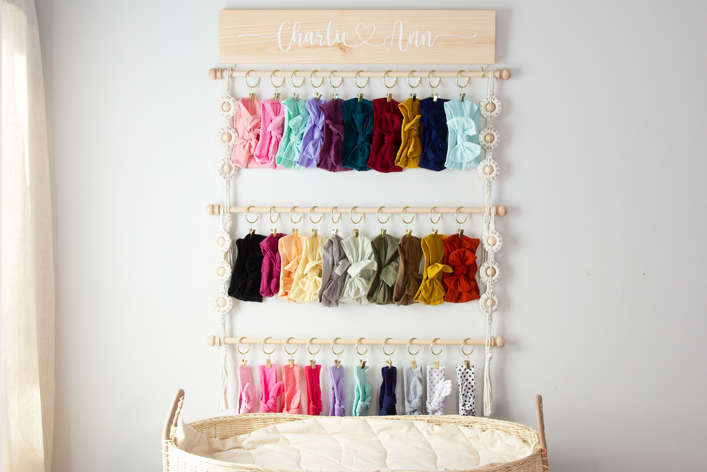 Dress Up Your Nursery Closet with a Bow Holder