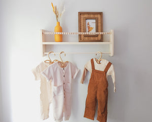 Nursery Shelf Clothes Hanger, Nursery Shelves, Boho Macrame, Nursery D –  Ellie Beans