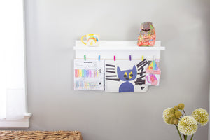Look What I Made Children's Art Shelf, Kids Art Display