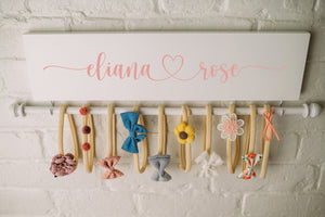 Ellie Bean's Personalized Single-Rod Headband and Bow Holder