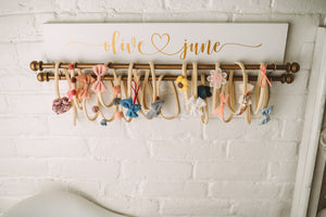 Ellie Bean's Personalized Double-Rod Headband and Bow Holder