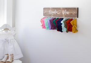 Ellie Bean's Personalized Hair Bow Holder with Hooks
